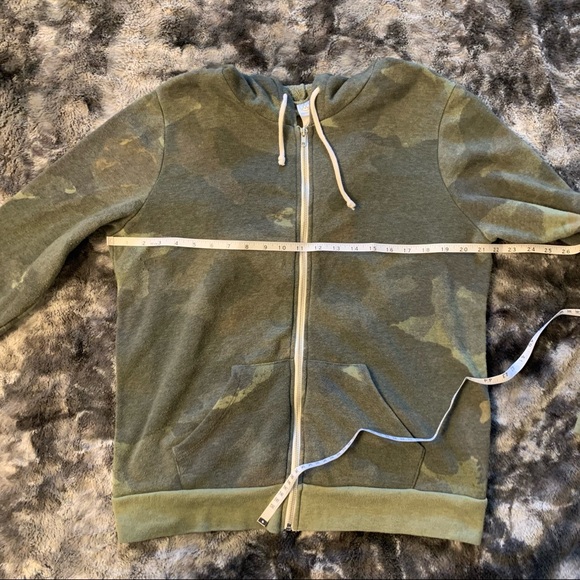 Camo Zip Up Hoodie - Picture 5 of 5